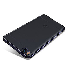 Silikon Schutzhülle Ultra Dünn Tasche Durchsichtig Transparent H02 für Xiaomi Mi 5S 4G Blau