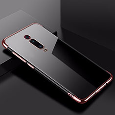 Silikon Schutzhülle Ultra Dünn Tasche Durchsichtig Transparent H02 für Xiaomi Mi 9T Rosegold