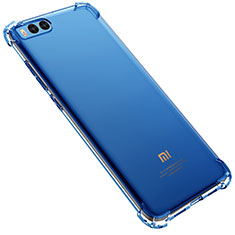 Silikon Schutzhülle Ultra Dünn Tasche Durchsichtig Transparent H02 für Xiaomi Mi Note 3 Blau