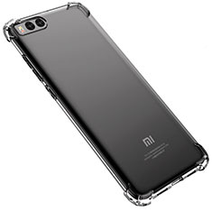 Silikon Schutzhülle Ultra Dünn Tasche Durchsichtig Transparent H02 für Xiaomi Mi Note 3 Grau