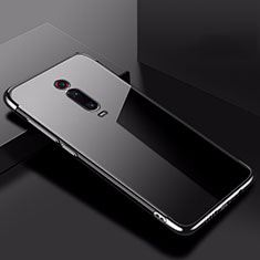 Silikon Schutzhülle Ultra Dünn Tasche Durchsichtig Transparent H02 für Xiaomi Redmi K20 Pro Schwarz