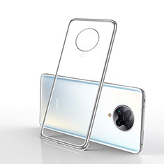 Silikon Schutzhülle Ultra Dünn Tasche Durchsichtig Transparent H02 für Xiaomi Redmi K30 Pro 5G Silber