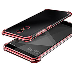 Silikon Schutzhülle Ultra Dünn Tasche Durchsichtig Transparent H02 für Xiaomi Redmi Note 4X High Edition Rosegold