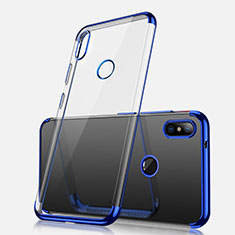 Silikon Schutzhülle Ultra Dünn Tasche Durchsichtig Transparent H02 für Xiaomi Redmi Note 5 AI Dual Camera Blau