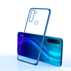 Silikon Schutzhülle Ultra Dünn Tasche Durchsichtig Transparent H02 für Xiaomi Redmi Note 8 (2021) Blau
