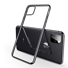 Silikon Schutzhülle Ultra Dünn Tasche Durchsichtig Transparent H03 für Apple iPhone 11 Pro Schwarz