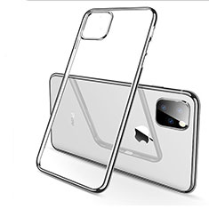 Silikon Schutzhülle Ultra Dünn Tasche Durchsichtig Transparent H03 für Apple iPhone 11 Pro Silber