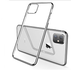 Silikon Schutzhülle Ultra Dünn Tasche Durchsichtig Transparent H03 für Apple iPhone 11 Silber
