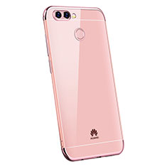 Silikon Schutzhülle Ultra Dünn Tasche Durchsichtig Transparent H03 für Huawei Enjoy 7S Rosegold