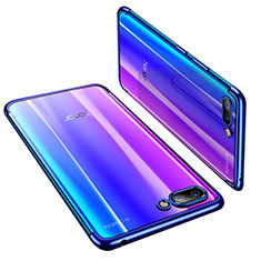 Silikon Schutzhülle Ultra Dünn Tasche Durchsichtig Transparent H03 für Huawei Honor 10 Blau