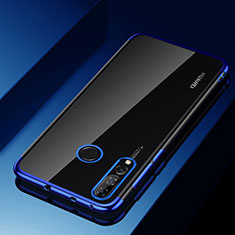 Silikon Schutzhülle Ultra Dünn Tasche Durchsichtig Transparent H03 für Huawei Honor 20 Lite Blau