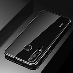 Silikon Schutzhülle Ultra Dünn Tasche Durchsichtig Transparent H03 für Huawei Honor 20 Lite Schwarz