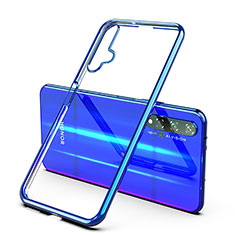 Silikon Schutzhülle Ultra Dünn Tasche Durchsichtig Transparent H03 für Huawei Honor 20S Blau