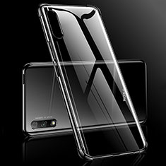 Silikon Schutzhülle Ultra Dünn Tasche Durchsichtig Transparent H03 für Huawei Honor 9X Schwarz