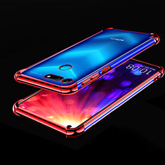 Silikon Schutzhülle Ultra Dünn Tasche Durchsichtig Transparent H03 für Huawei Honor View 20 Rot