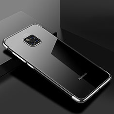 Silikon Schutzhülle Ultra Dünn Tasche Durchsichtig Transparent H03 für Huawei Mate 20 Pro Silber