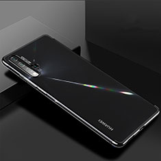 Silikon Schutzhülle Ultra Dünn Tasche Durchsichtig Transparent H03 für Huawei Nova 5 Pro Schwarz