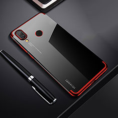 Silikon Schutzhülle Ultra Dünn Tasche Durchsichtig Transparent H03 für Huawei P Smart+ Plus Rot