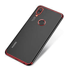 Silikon Schutzhülle Ultra Dünn Tasche Durchsichtig Transparent H03 für Huawei P20 Lite Rot