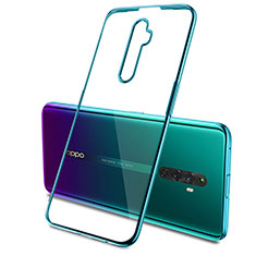 Silikon Schutzhülle Ultra Dünn Tasche Durchsichtig Transparent H03 für Oppo Reno2 Z Grün