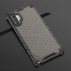 Silikon Schutzhülle Ultra Dünn Tasche Durchsichtig Transparent H03 für Samsung Galaxy Note 10 Plus 5G Grau