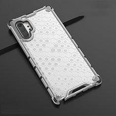 Silikon Schutzhülle Ultra Dünn Tasche Durchsichtig Transparent H03 für Samsung Galaxy Note 10 Plus 5G Weiß