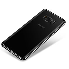 Silikon Schutzhülle Ultra Dünn Tasche Durchsichtig Transparent H03 für Samsung Galaxy S8 Plus Schwarz