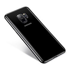 Silikon Schutzhülle Ultra Dünn Tasche Durchsichtig Transparent H03 für Samsung Galaxy S9 Schwarz