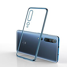 Silikon Schutzhülle Ultra Dünn Tasche Durchsichtig Transparent H03 für Xiaomi Mi 10 Pro Blau