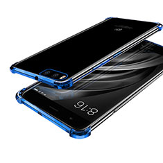 Silikon Schutzhülle Ultra Dünn Tasche Durchsichtig Transparent H03 für Xiaomi Mi 6 Blau
