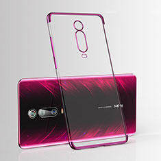 Silikon Schutzhülle Ultra Dünn Tasche Durchsichtig Transparent H03 für Xiaomi Mi 9T Pro Violett
