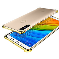 Silikon Schutzhülle Ultra Dünn Tasche Durchsichtig Transparent H03 für Xiaomi Mi A2 Gold