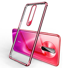 Silikon Schutzhülle Ultra Dünn Tasche Durchsichtig Transparent H03 für Xiaomi Redmi K30 5G Rot
