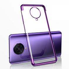 Silikon Schutzhülle Ultra Dünn Tasche Durchsichtig Transparent H03 für Xiaomi Redmi K30 Pro Zoom Violett