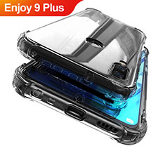 Silikon Schutzhülle Ultra Dünn Tasche Durchsichtig Transparent H04 für Huawei Enjoy 9 Plus Grau