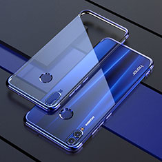 Silikon Schutzhülle Ultra Dünn Tasche Durchsichtig Transparent H04 für Huawei Honor V10 Lite Blau