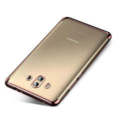 Silikon Schutzhülle Ultra Dünn Tasche Durchsichtig Transparent H04 für Huawei Mate 10 Rosegold