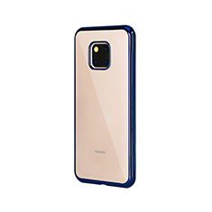 Silikon Schutzhülle Ultra Dünn Tasche Durchsichtig Transparent H04 für Huawei Mate 20 Pro Blau