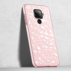 Silikon Schutzhülle Ultra Dünn Tasche Durchsichtig Transparent H04 für Huawei Mate 30 Lite Rosa