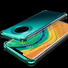 Silikon Schutzhülle Ultra Dünn Tasche Durchsichtig Transparent H04 für Huawei Mate 30 Pro Grün