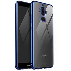 Silikon Schutzhülle Ultra Dünn Tasche Durchsichtig Transparent H04 für Huawei Mate 9 Blau