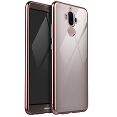 Silikon Schutzhülle Ultra Dünn Tasche Durchsichtig Transparent H04 für Huawei Mate 9 Rosegold