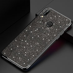 Silikon Schutzhülle Ultra Dünn Tasche Durchsichtig Transparent H04 für Huawei P20 Lite Schwarz