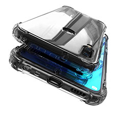 Silikon Schutzhülle Ultra Dünn Tasche Durchsichtig Transparent H04 für Huawei Y9 (2019) Grau