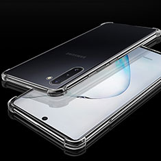 Silikon Schutzhülle Ultra Dünn Tasche Durchsichtig Transparent H04 für Samsung Galaxy Note 10 Plus 5G Klar