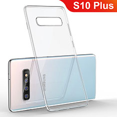 Silikon Schutzhülle Ultra Dünn Tasche Durchsichtig Transparent H04 für Samsung Galaxy S10 Plus Klar