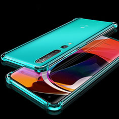 Silikon Schutzhülle Ultra Dünn Tasche Durchsichtig Transparent H04 für Xiaomi Mi 10 Grün