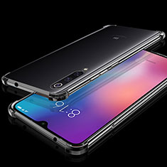 Silikon Schutzhülle Ultra Dünn Tasche Durchsichtig Transparent H04 für Xiaomi Mi 9 SE Schwarz