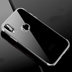 Silikon Schutzhülle Ultra Dünn Tasche Durchsichtig Transparent H04 für Xiaomi Redmi Note 7 Pro Silber