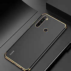 Silikon Schutzhülle Ultra Dünn Tasche Durchsichtig Transparent H04 für Xiaomi Redmi Note 8 (2021) Gold